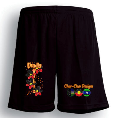 Char-char Indigenous designed sports shorts (unisex) Thumbnail
